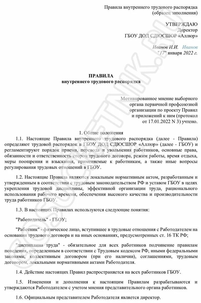 Правила внутреннего трудового распорядка 2022. Правилами внутреннего трудового распорядка образец 2022. Образец правил. Образец правил внутреннего распорядка.