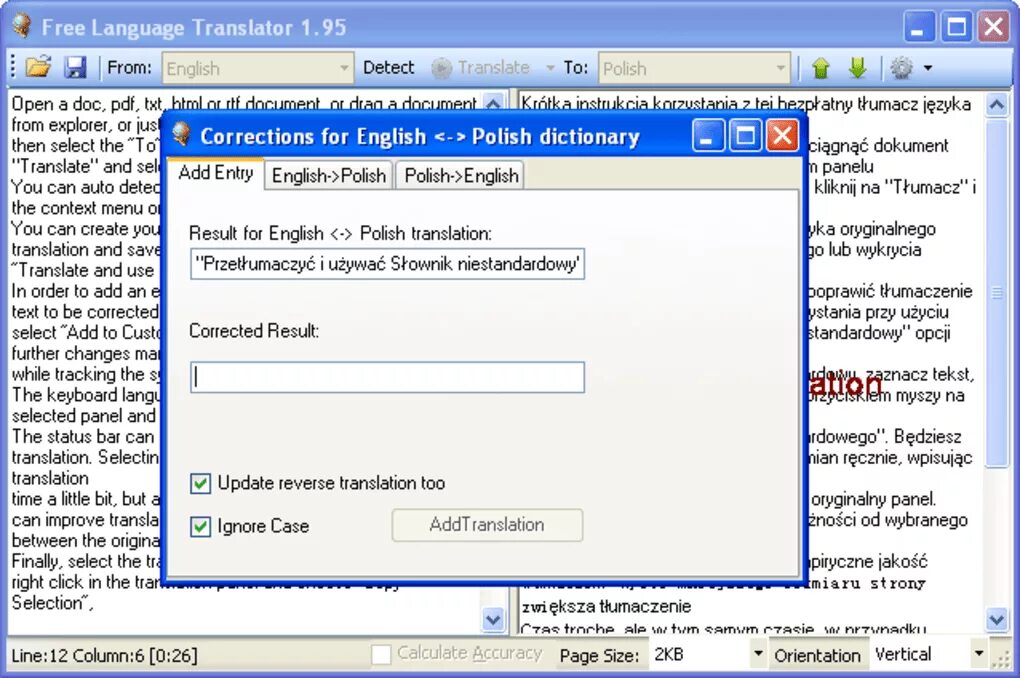 Translate db