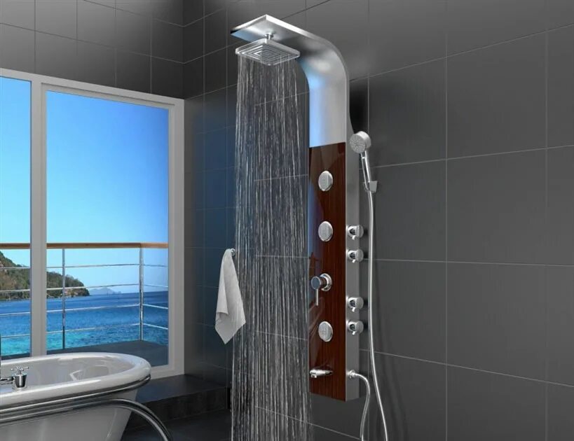 душевая панель spout. душевые панели спб. душевая панель albatros hr214. душевая панель tres lex-b 193123 матовый хром. Ml7053e.