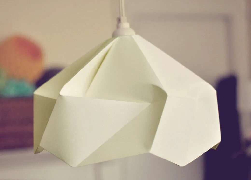 DIY lamp (eternal flame) - learn how to make a paper lampshade/lantern -... Lamp