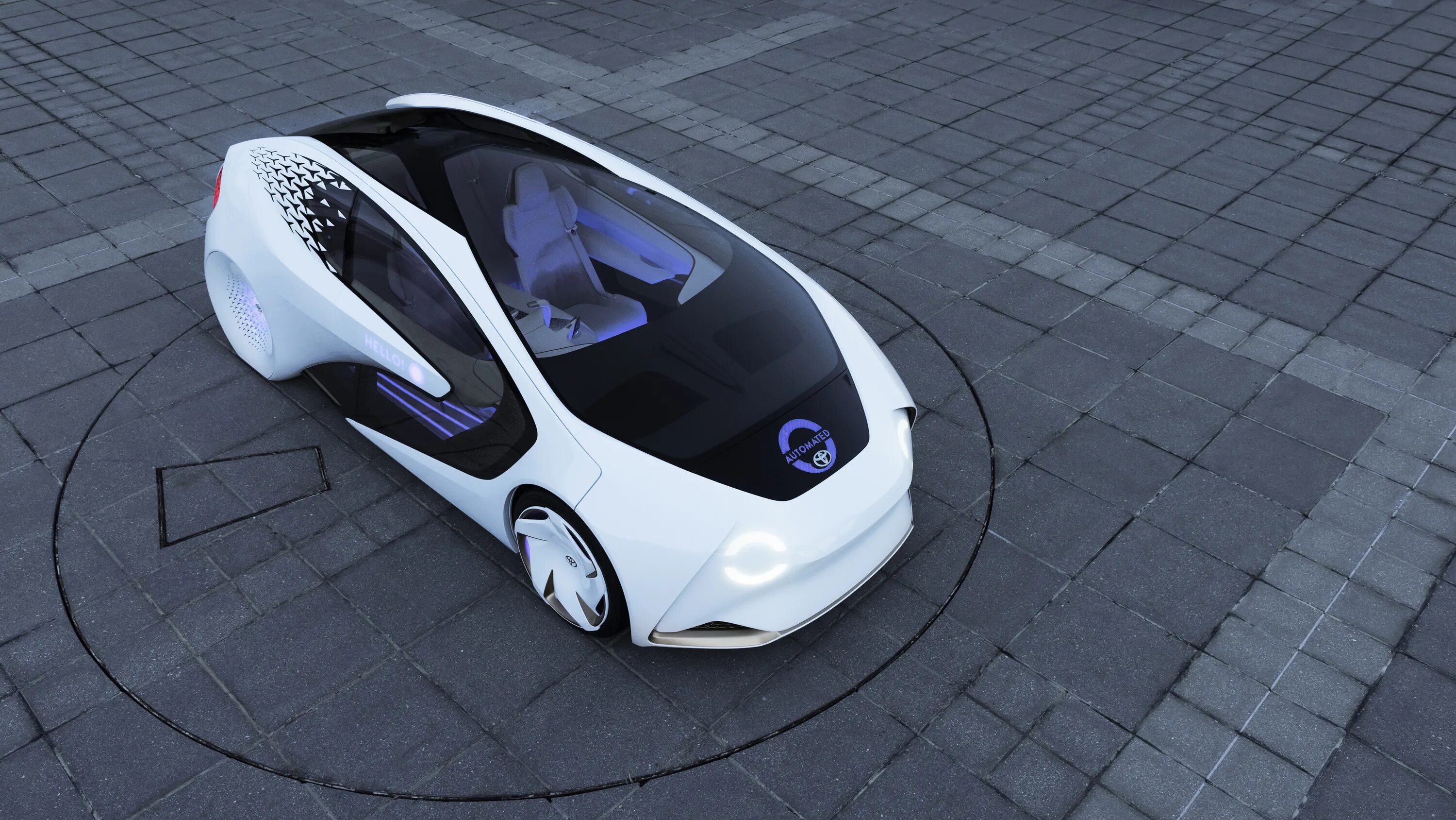 1 электронной автомобилей. Toyota Concept-i. Toyota Concept-1. Автомобиль будущего экологичный. Электрокар концепт.