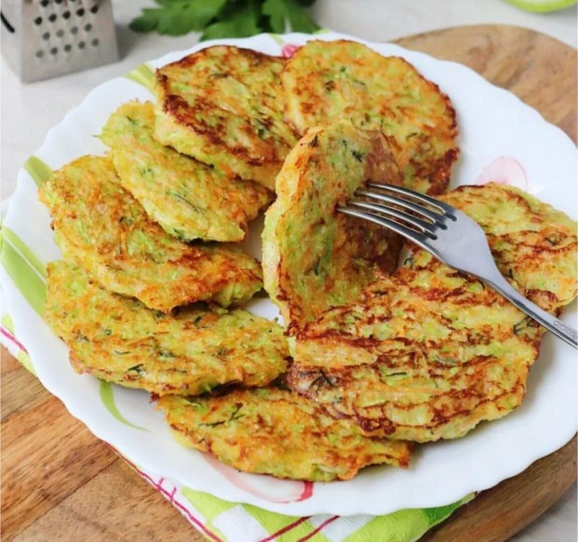 Оладьи из кабачков с мукой рецепт