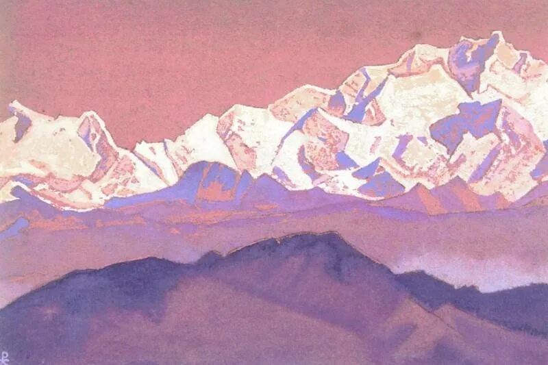 Рерих направление. Рерих гималаи 1945. Н. Рерих гималаи картины. Рерих.