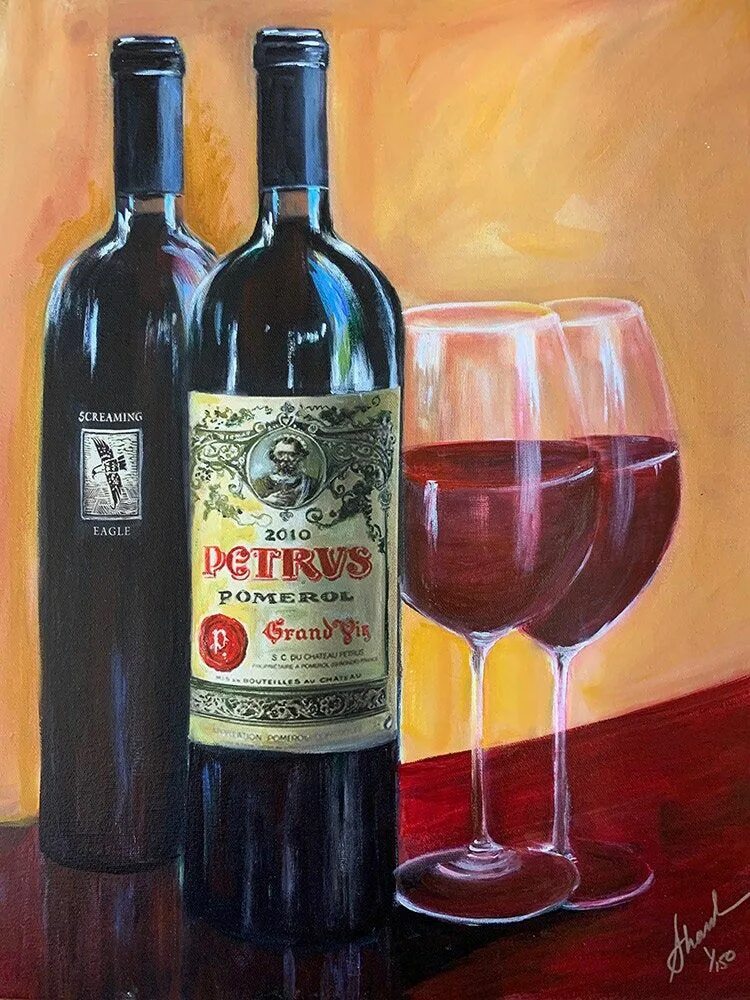 Картина с вином Petrus. Картина маслом бутылка вина. Петрюс вино. Петрюс гравюра на этикетке. Орлов вина купить