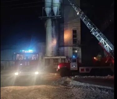 Пожар на элеваторе