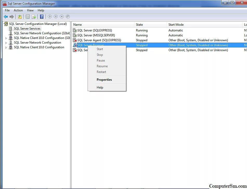Диспетчер конфигурации sql server. Bit sql. версии sql server. server mysql недоступен.
