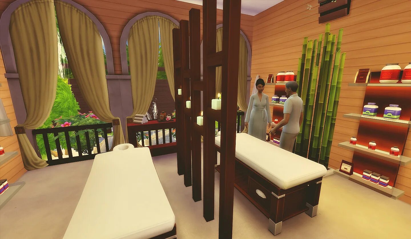 Симс 4 мод спа. Sims 4 спа салон. спа салон симс 4. салон красоты симс 4 дом. sims 3 спа салон.
