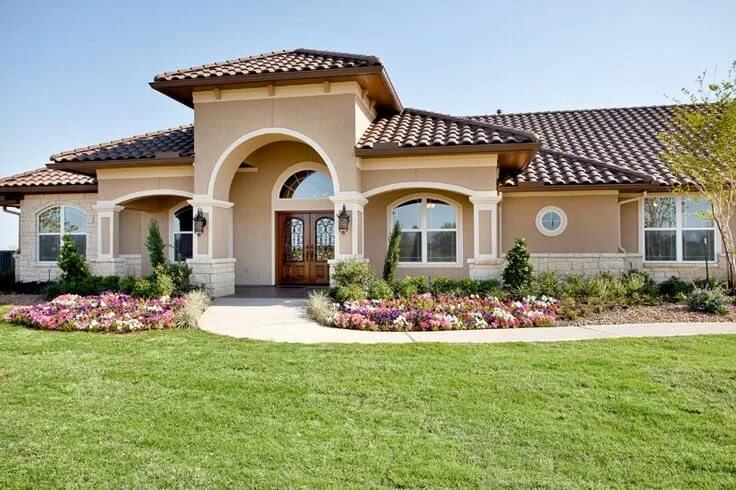 Проекты одноэтажных домов средиземноморский стиль House Plans, Home Plans and floor plans from Ultimate Plans Mediterranean style
