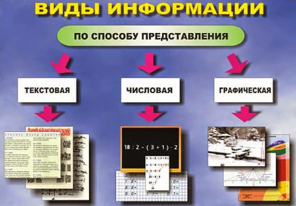 6 видов информации. Виды информации по способу представления. способы представления информации видов информации. вид информации представленной в виде изображений. виды информации по способу приставление.