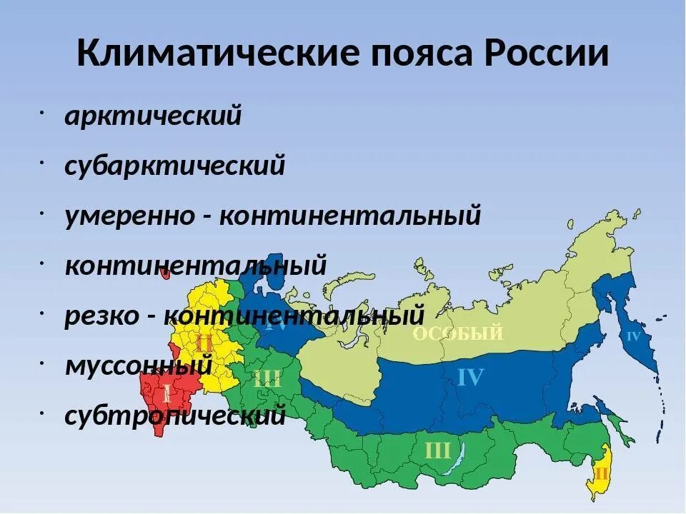 Разнообразие климатических зон россии. Умеренно континентальный климат на карте России. Карта климатических поясов России. Основные пояса климатические в Росси. Основные климатические пояса и области России.