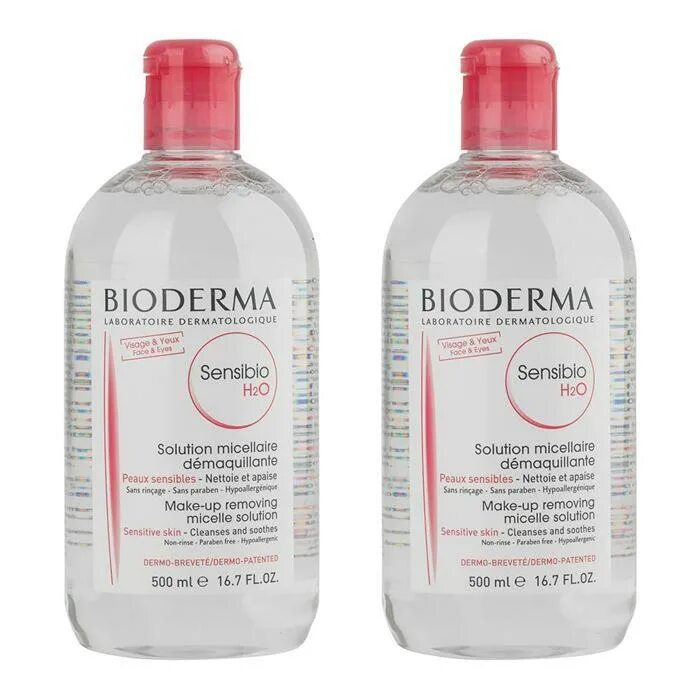 Мицеллярная вода 500мл. Мицеллярная Биодерма Sensibio 500*2. Bioderma Sensibio h2o. Bioderma Sensibio набор для чувствительной кожи. Розовая Биодерма 500.