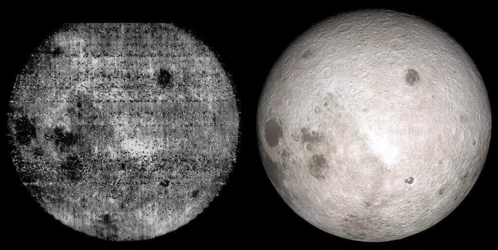 Видео обратной стороны луны. Снимок обратной стороны Луны 1959. Луна 3 снимки обратной стороны Луны. Фото обратной стороны Луны 1959. Первые фотографии обратной стороны Луны 1959.