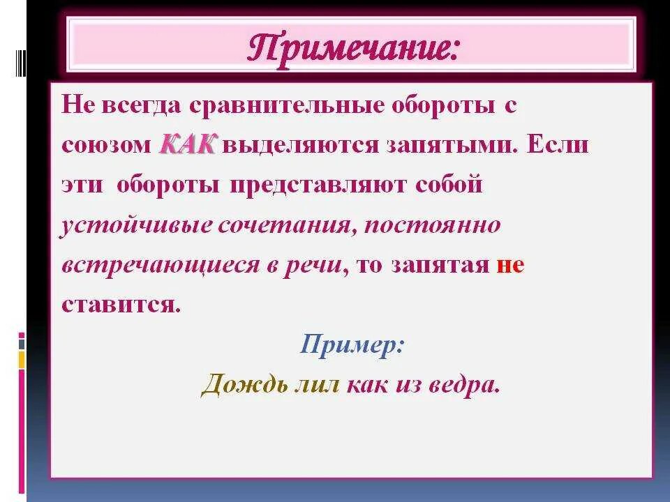 Как всегда выделяется запятыми