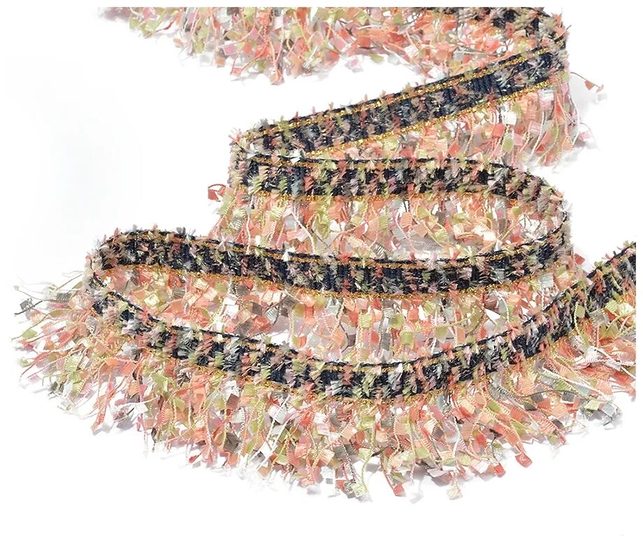 тесьма шанель с бахромой. бахрома шанель. тесьма с бахромой для одежды. тесьма шанель с бахромой. твидовая тесьма шанель.