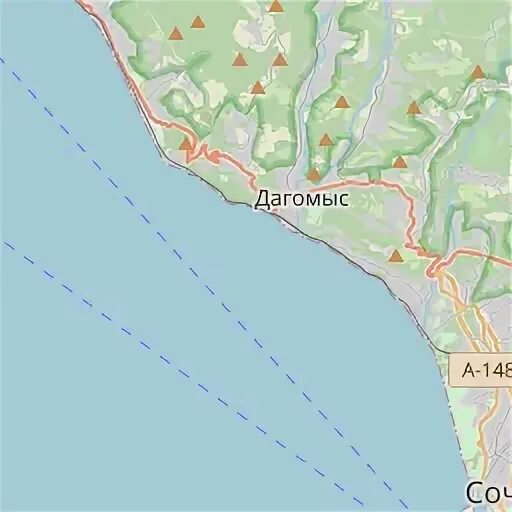 Дагомыс сочи расстояние