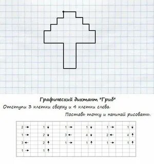 Графический диктант 4 года простой