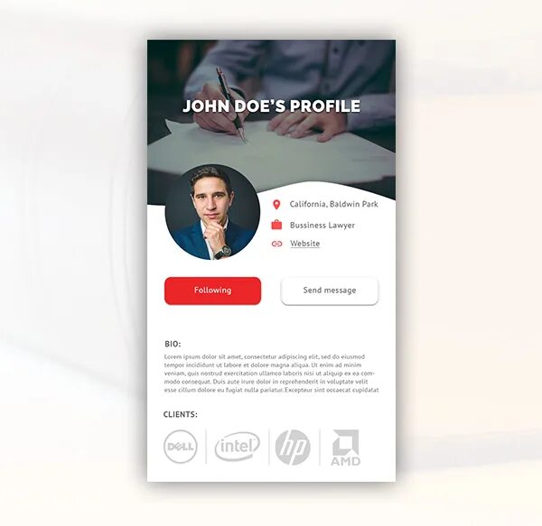 Ui profile
