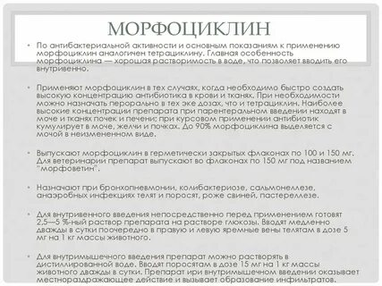 Морфоциклин на латинском
