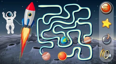 Интеллектуальная игра для детей космос