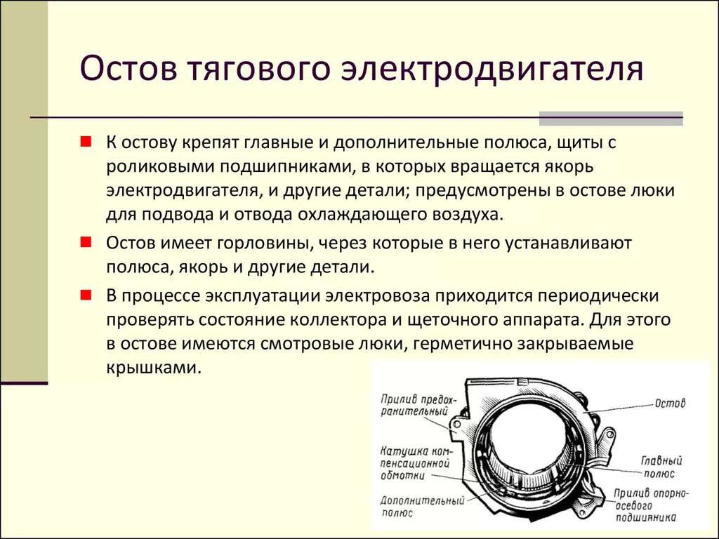 Остов состоит из