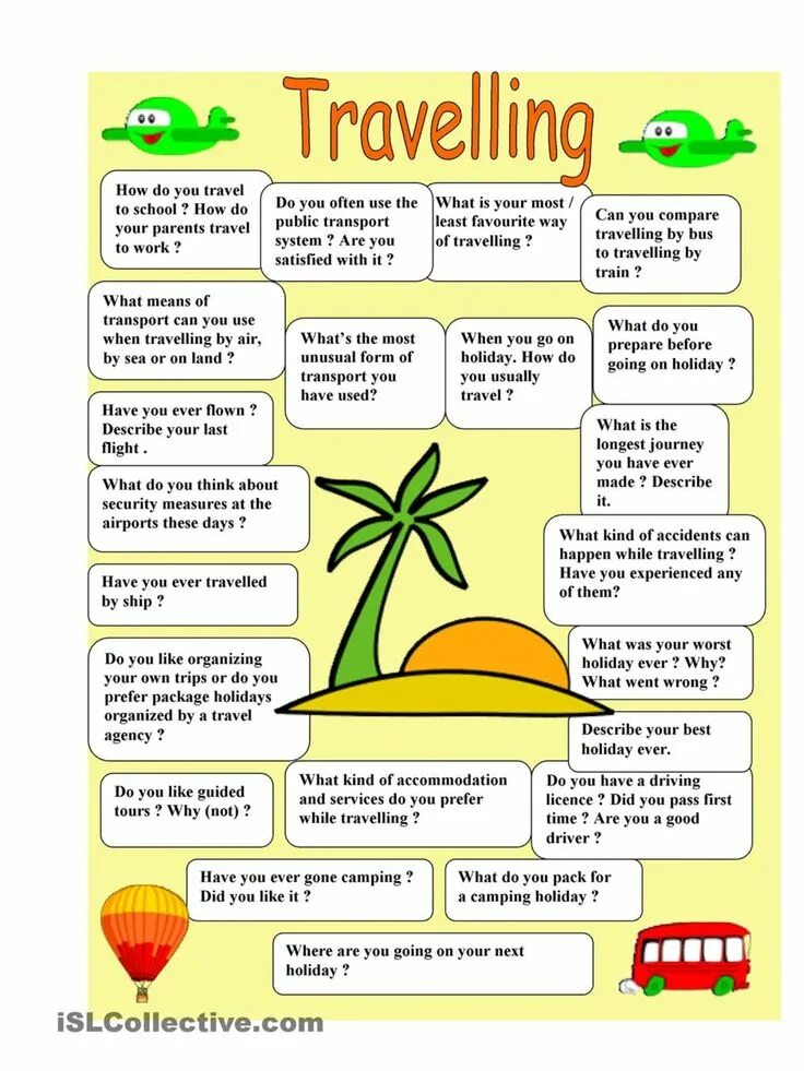 What kind of do you prefer. Travelling English английский. Путешествие speaking Cards. Английский speaking Worksheet. Топик travelling.