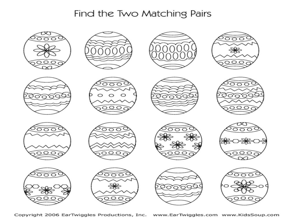 Matching eggs. Find eggs easter worksheet for kids. пасхальное яйцо схема из бумаги черно белая. easter egg find.