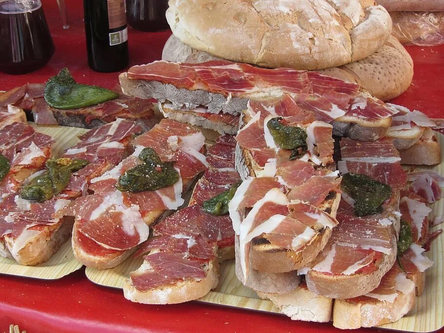 Bread and meat