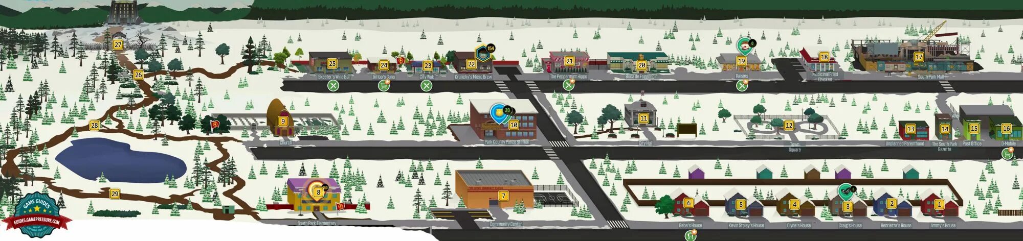 Южный парк палка истины карта. South park карты. Рэнди южный парк. Карта города южного парка. South park the stick of truth карта.