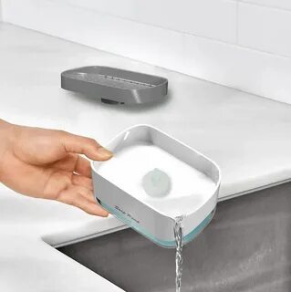 Soap pump and sponge caddy
