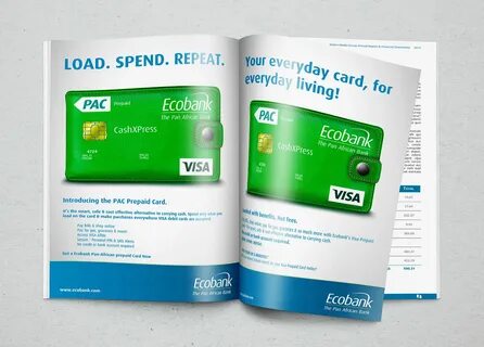 Ecobank Prepaid card. on Behance