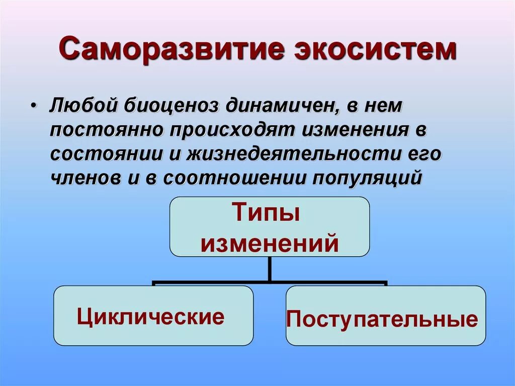 Причины смены биоценоза. Саморазвитие экосистемы. Саморазвитие биогеоценоза. Самооазвитие биогеоценоз. Саморазвитие экосистем сукцессии.