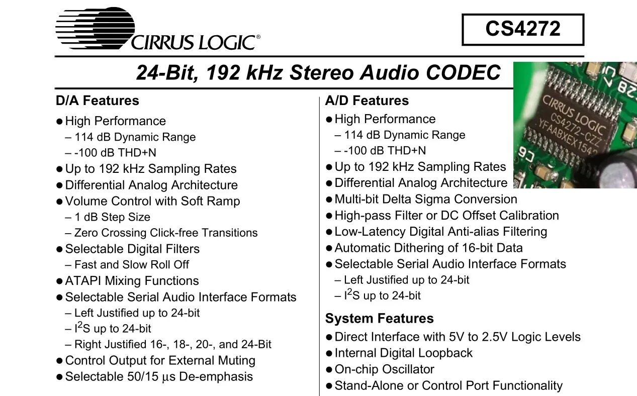 Cirrus logic high definition audio