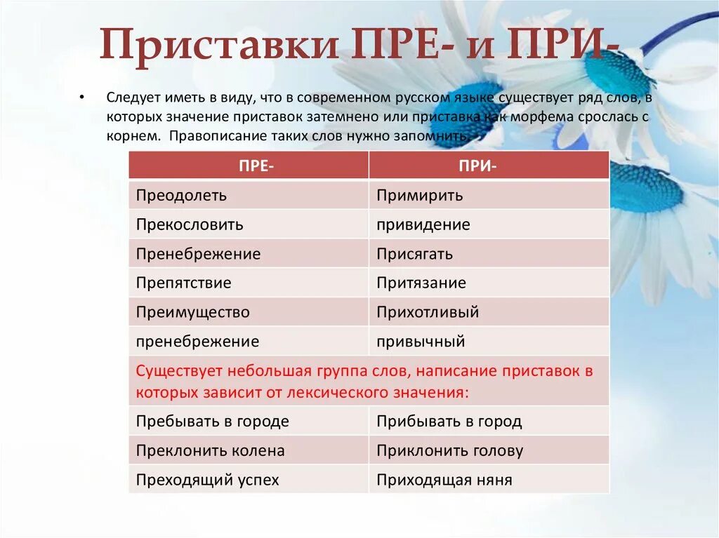 Приставки пре при в прилагательных. Прилагательные с приставкой при. Слова с приставкой прилагательные. Прилагательные с приставкой при и пре. Как отличить прилагательные с приставкой