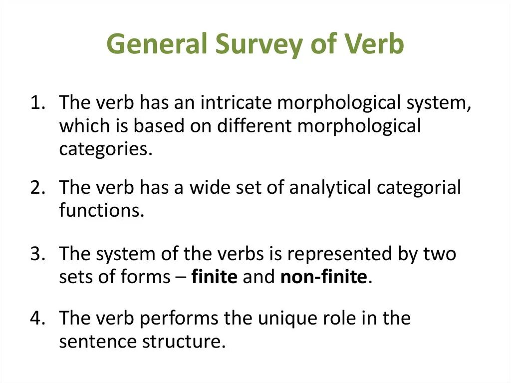 The verb lecture. Verb general characteristic. morphological categories of the verb. morphological characteristics of the verb. verb and its categories.
