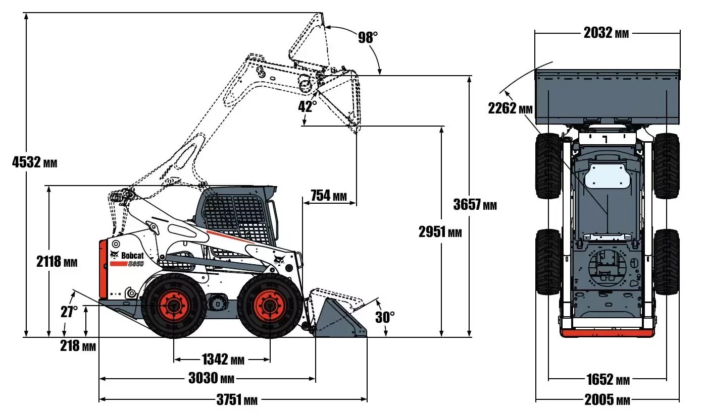 Аренда мини погрузчика Bobcat (бобкет) S175/H