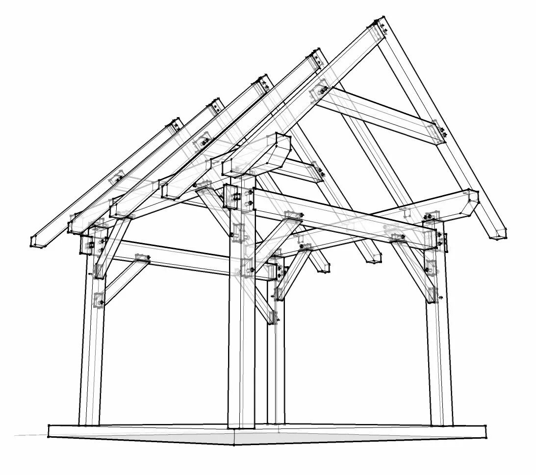 Узлы соединения Timber frame. Беседки Тимбер фрейм и фахверк. Крыша Тимбер фрейм. Силовой каркас Тимбер фрейм. Крыша для беседки чертеж