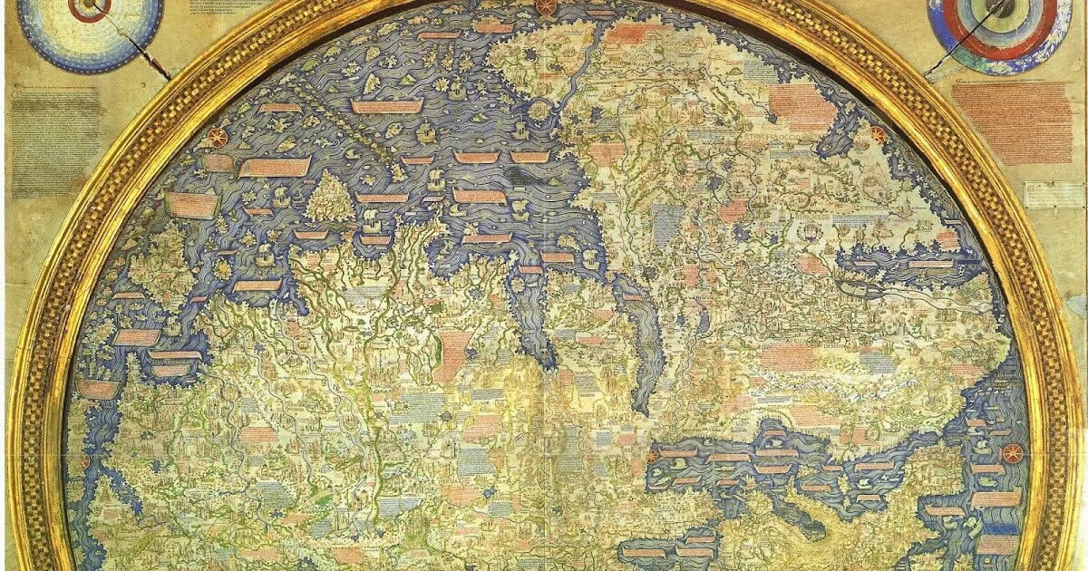 Карта паоло тосканелли. Фра мауро 1459. Каталонский атлас 1345 год. Карта земли 1450 года. Фра мауро 1450 года.