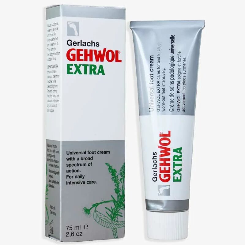 Купить крем для ног геволь. Gehwol крем для ног Extra 75. Gehwol med Hornhaut-Creme 125ml. Крем для ног Extra Gehwol 75мл. Gehwol Balance foot Cream.