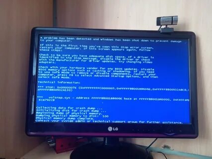 Синий экран hdmi