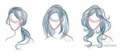 Как нарисовать волосы человеку для начинающих