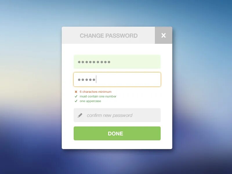 Password page. Change password. ui изменение пароля. восстановление пароля ui. пароль в changed.
