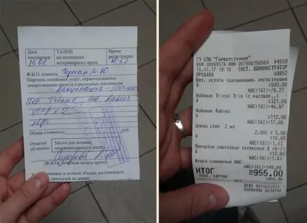 Талон посещения врача