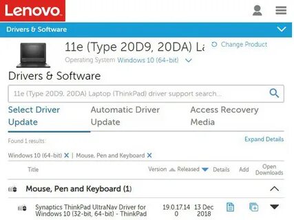 Thinkpad drivers