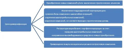 диверсификация нефтяной компании имеющей большие планы
