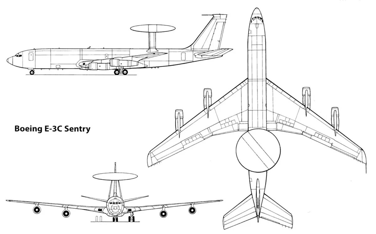 Boeing e-3 Sentry чертежи. Боинг е3а Sentry. Боинг e 3a Sentry. Самолёт ДРЛО Е-3а АВАКС.