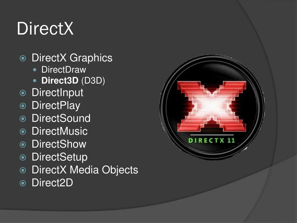 DIRECTX. Что такое дирекс дирекс. Tools.Graphics.DIRECTX. DIRECTDRAW.