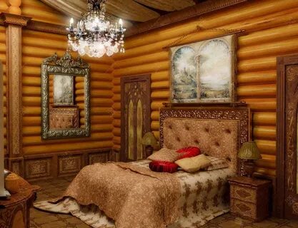 Бревенчатая комната
