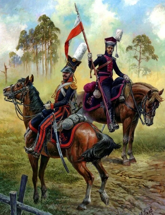 Кто такие уланы и друганы. Гусары уланы драгуны кирасиры. уланские полки 1812.