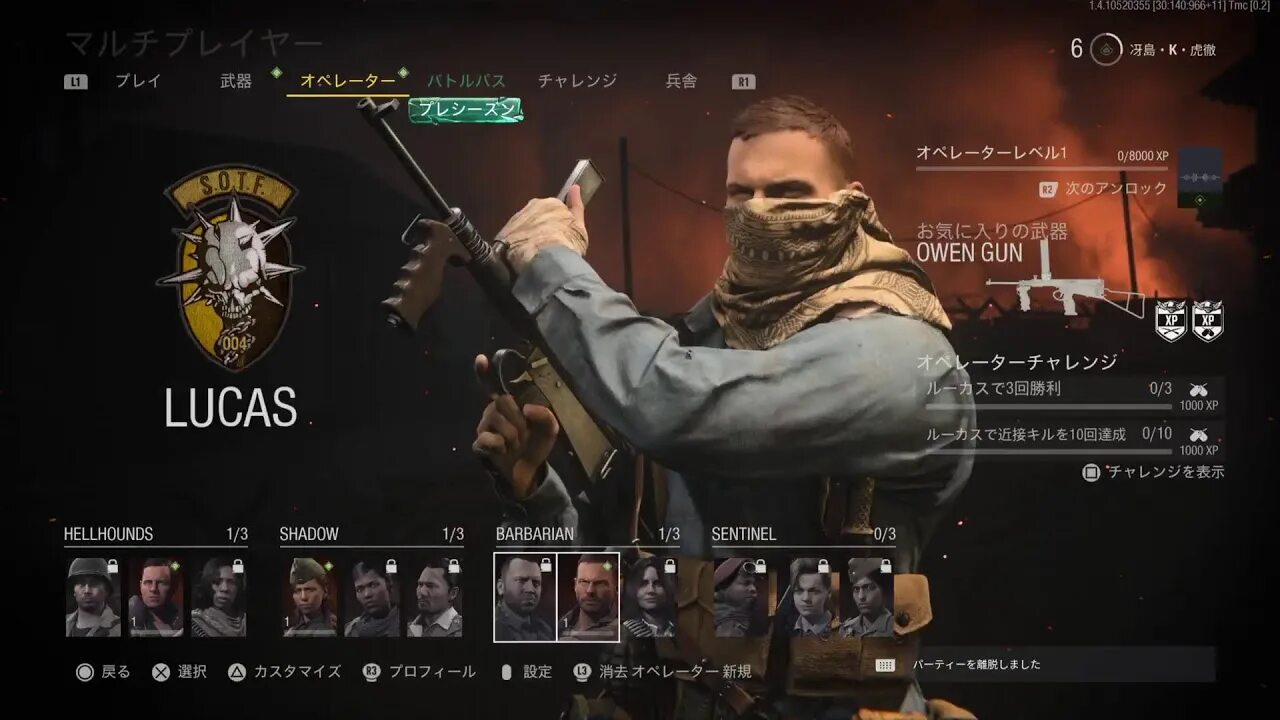 Operators characters