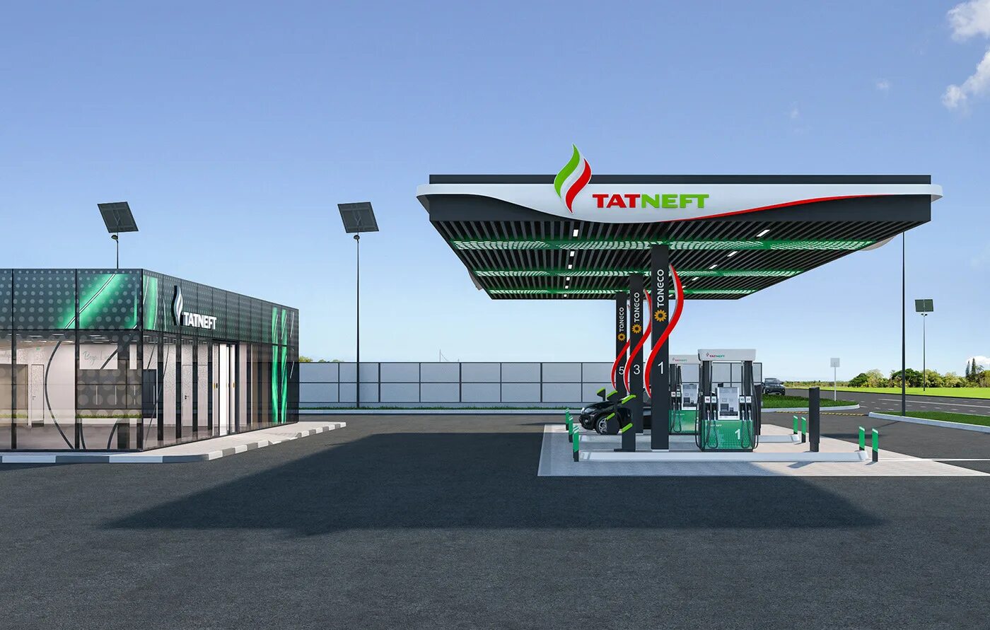 Petrol Station ( Gas Station). Petrol Station или Gas Station. 3д макет АЗС Татнефть. Автозаправка будущего.